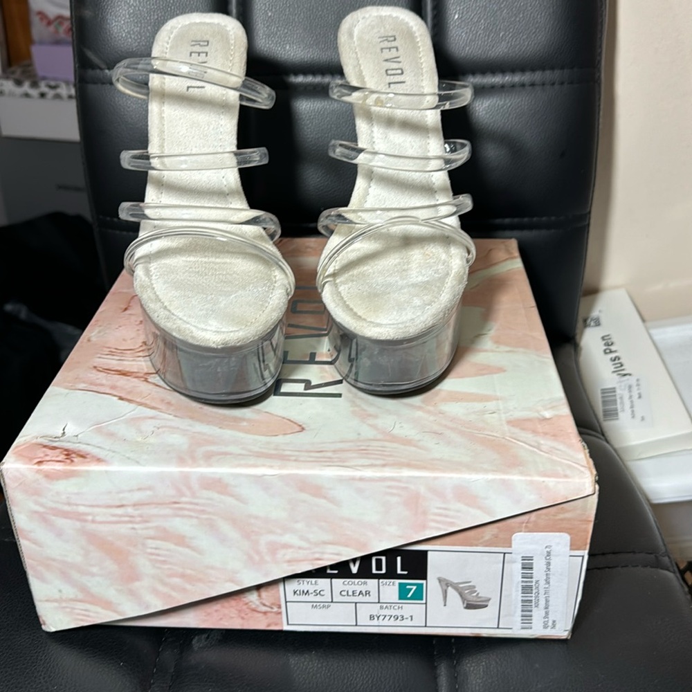 platform clear sandal